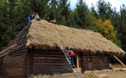 крыша из соломы своими руками