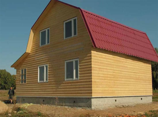 разрез мансардной крыши