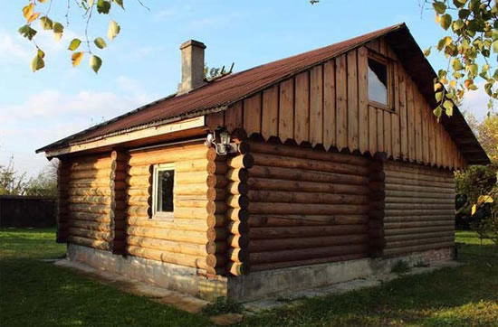 как построить баню с мансардой