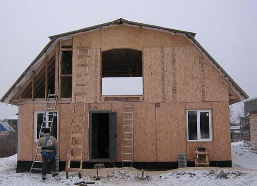 ломаная двухскатная крыша своими руками