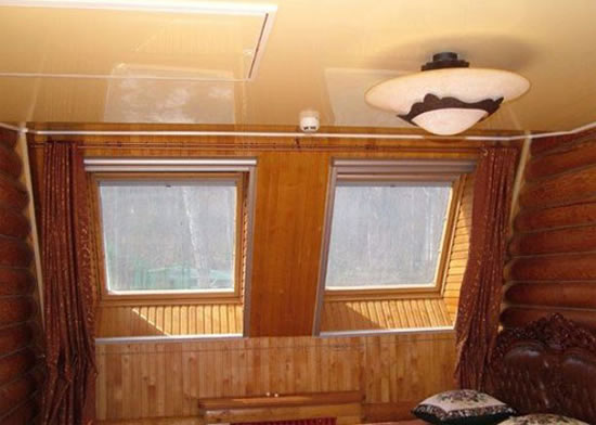 подшивка потолка в деревянном доме особенности