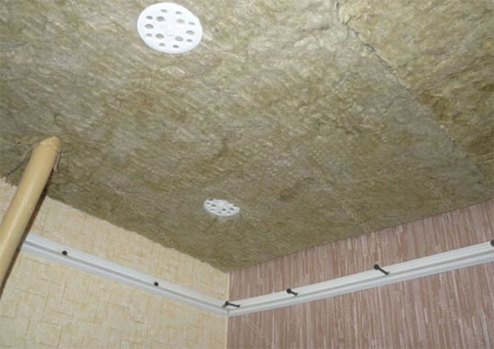 звукоизоляция натяжного потолка